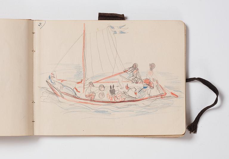 Nils von Dardel, Sketchbook, from trip to Hokkaido, Japan, 1917.