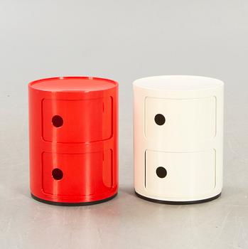 Anna Castelli-Ferrieri, bedside table / side table, "Componibili 2" for Kartell.