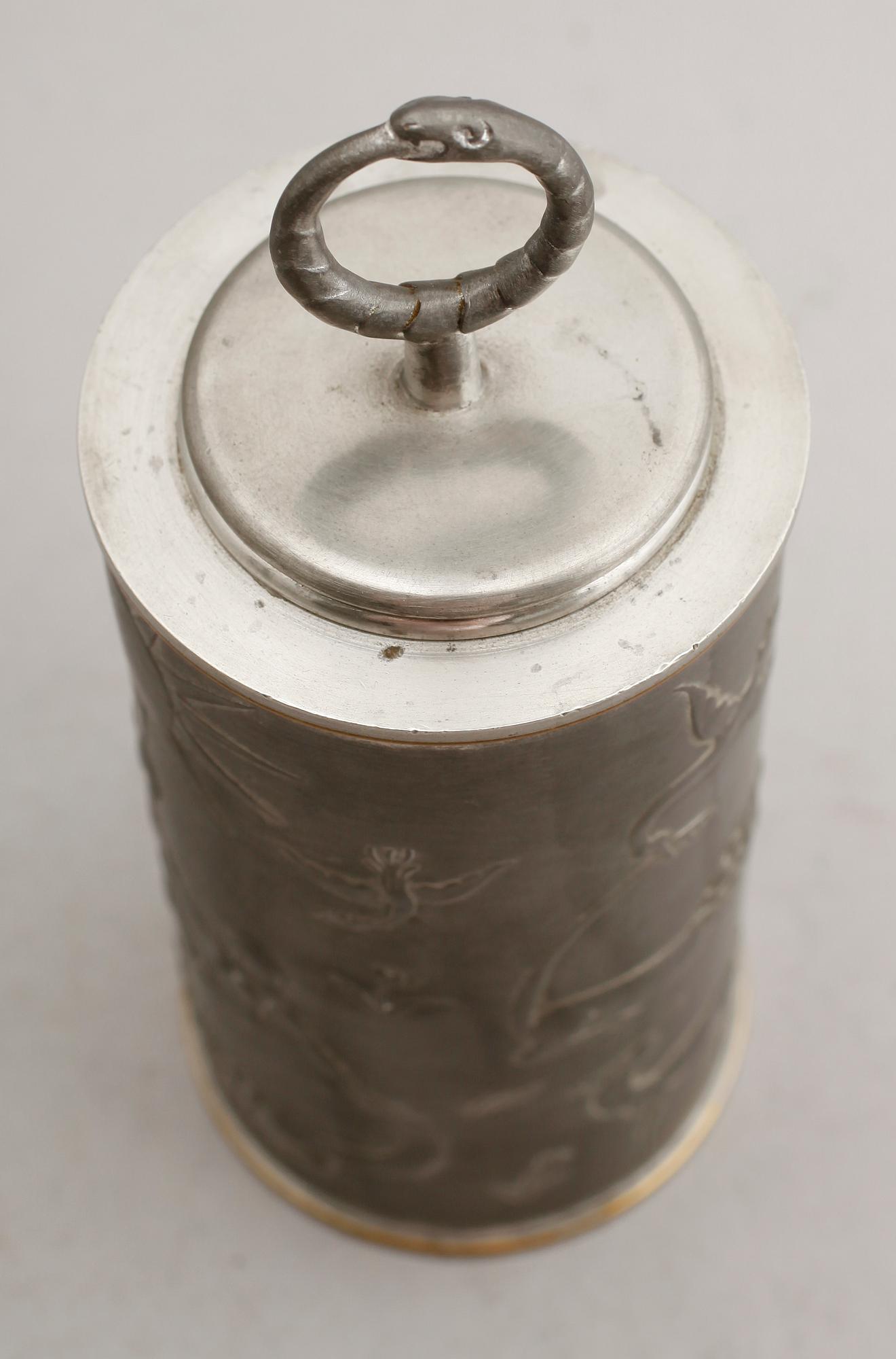 LOCKBURK, tenn, Firma Svenskt Tenn, änglastämpel, Nils Fougstedt, 1932.