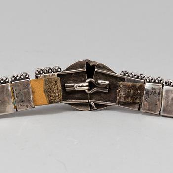 A silver belt, probably Caucasian, around 1900.