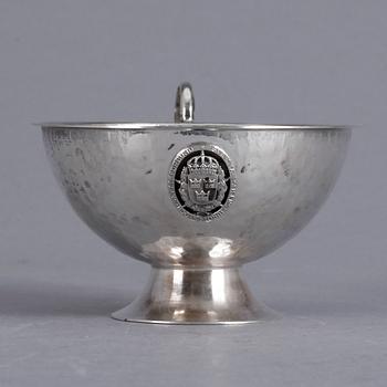 PUNSCHMUGGAR, 7st, silver, bla K&EC, Göteborg, 1957. Vikt ca 208g.