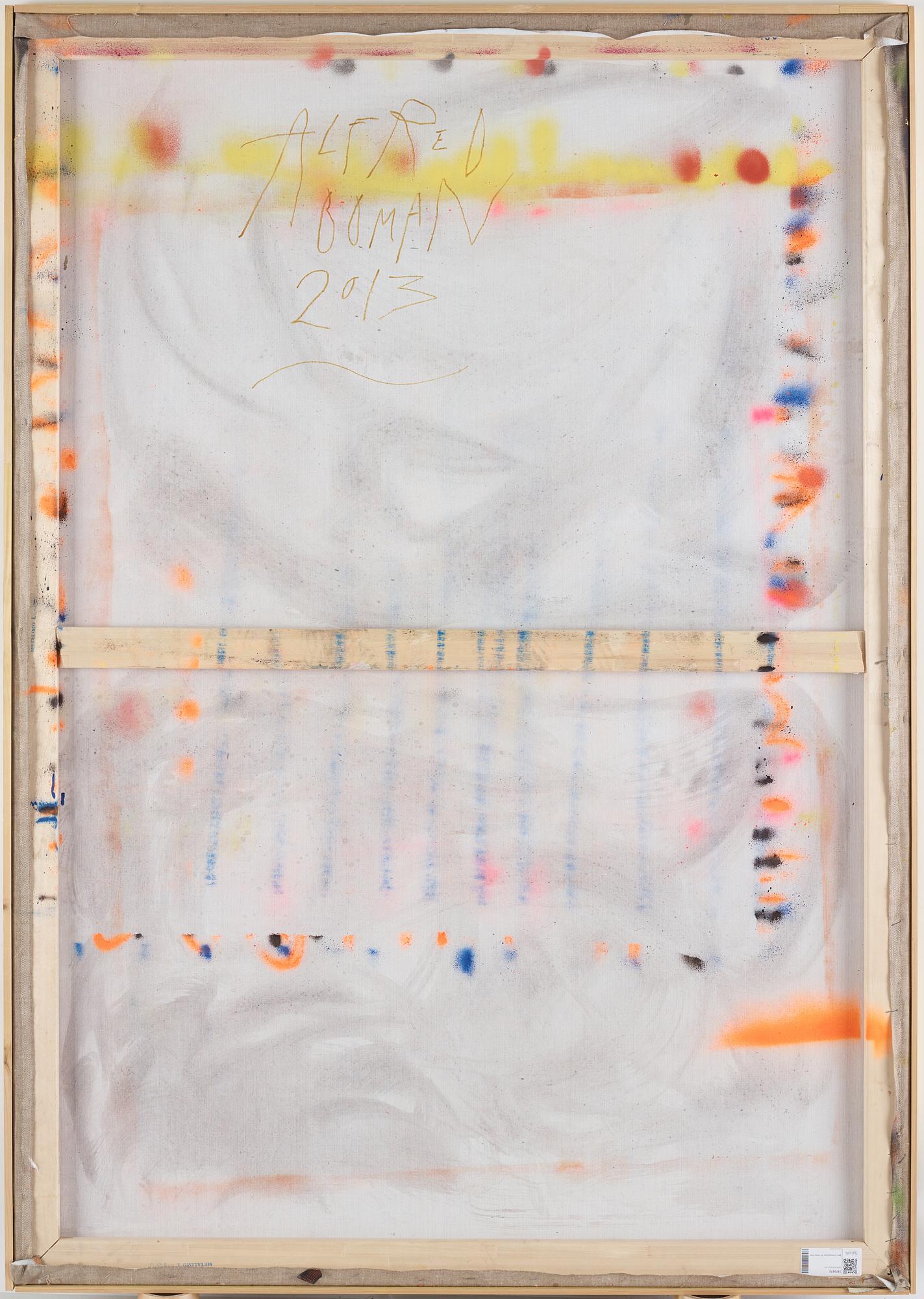 Alfred Boman, mixed media on canvas in artist's frame, signed and dated 2013 verso.
