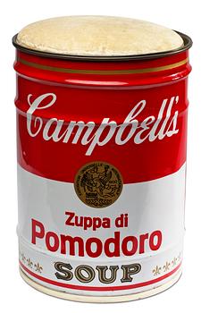 991. A Simon Gavina "Omaggio to Andy Warhol" stool, Ultramobile Collection, Studio Simon, Bologna, Italy post 1973.
