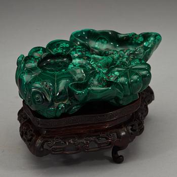PENSELBAD, malakit. Qingdynasty (1664-1912).