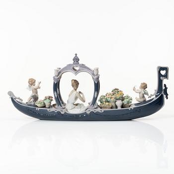 Juan Ignacio Aliena, figurin, "Gondola of Love", Lladró, Spanien.