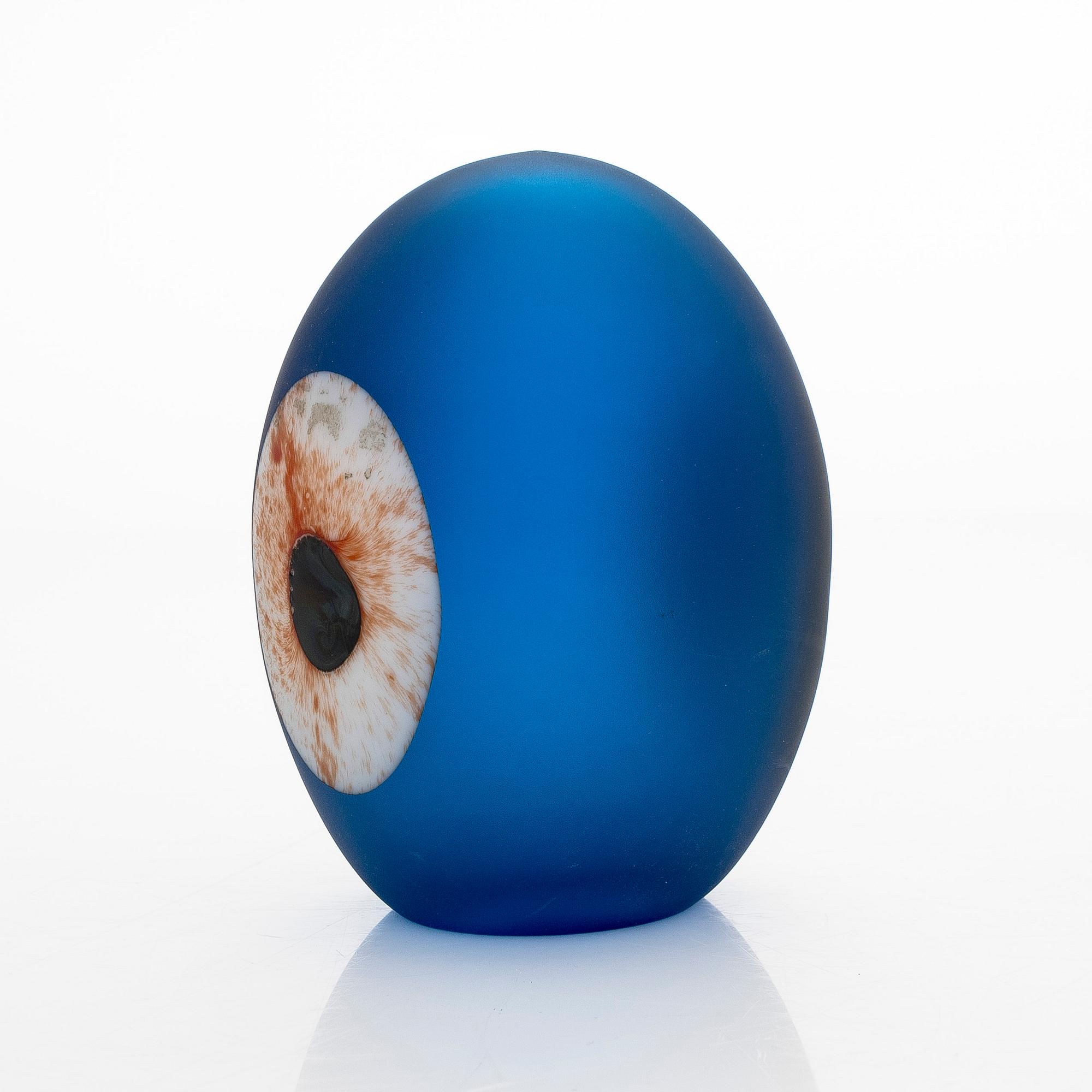 Oiva Toikka, A glas bird 'Turkey fowl' and glass egg 'Turkey Fowl Egg', second quality, signed O. T. II Nuutajärvi.