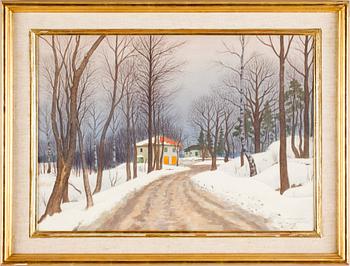 Oskar Bergman, Winter scene.