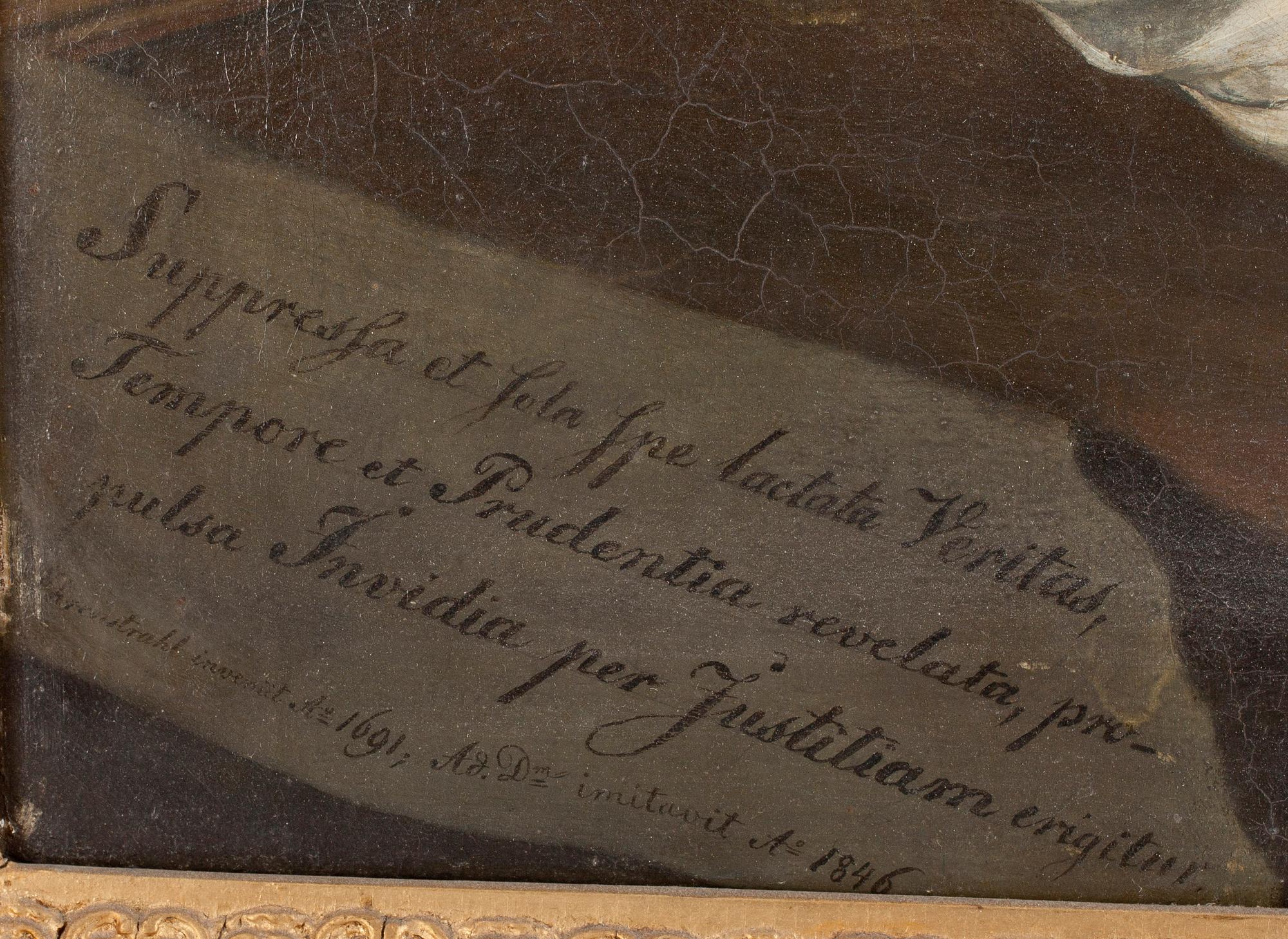 DAVID KLÖCKER EHRENSTRAHL, kopia efter, olja på duk,  daterad 1846.
