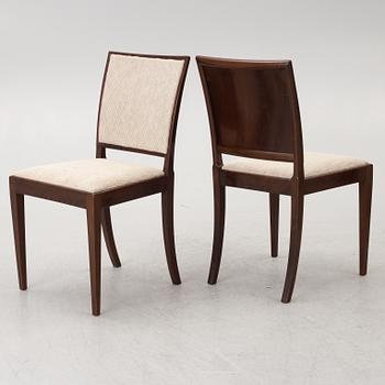 Frits Henningsen, a set of ten chairs, Denmark, mid-20th century.