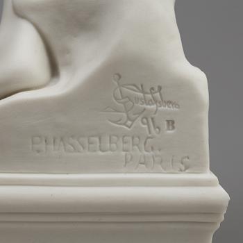 TWO PARIAN FIGURES, Gustafsberg, ca 1900.