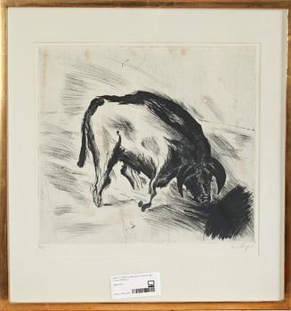 Evert Lundquist · EVERT LUNDQUIST, etsning, sign o numr 23/50.