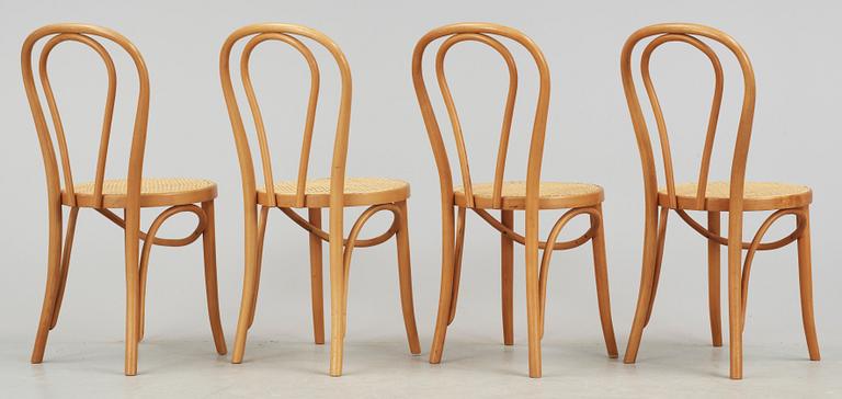 STOLAR, 4 st, Thonet-typ, 1900-talets andra hälft.