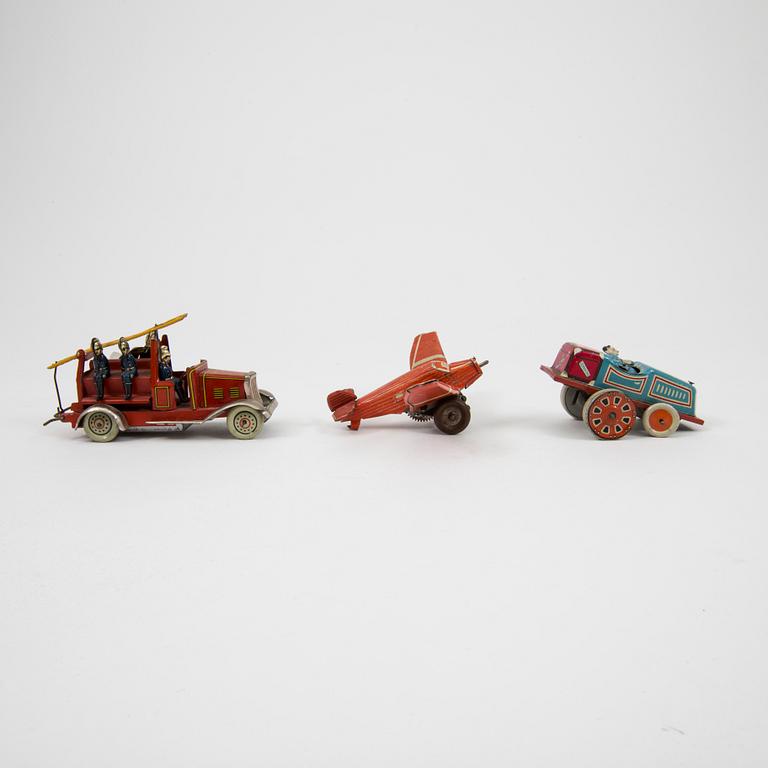 Three tin plate toys Germany 1930/40s.