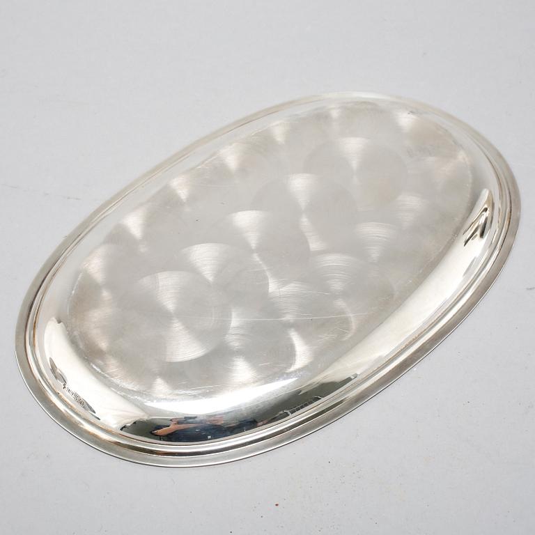 A silver coffee set of four pieces from the middle of the 20th century.