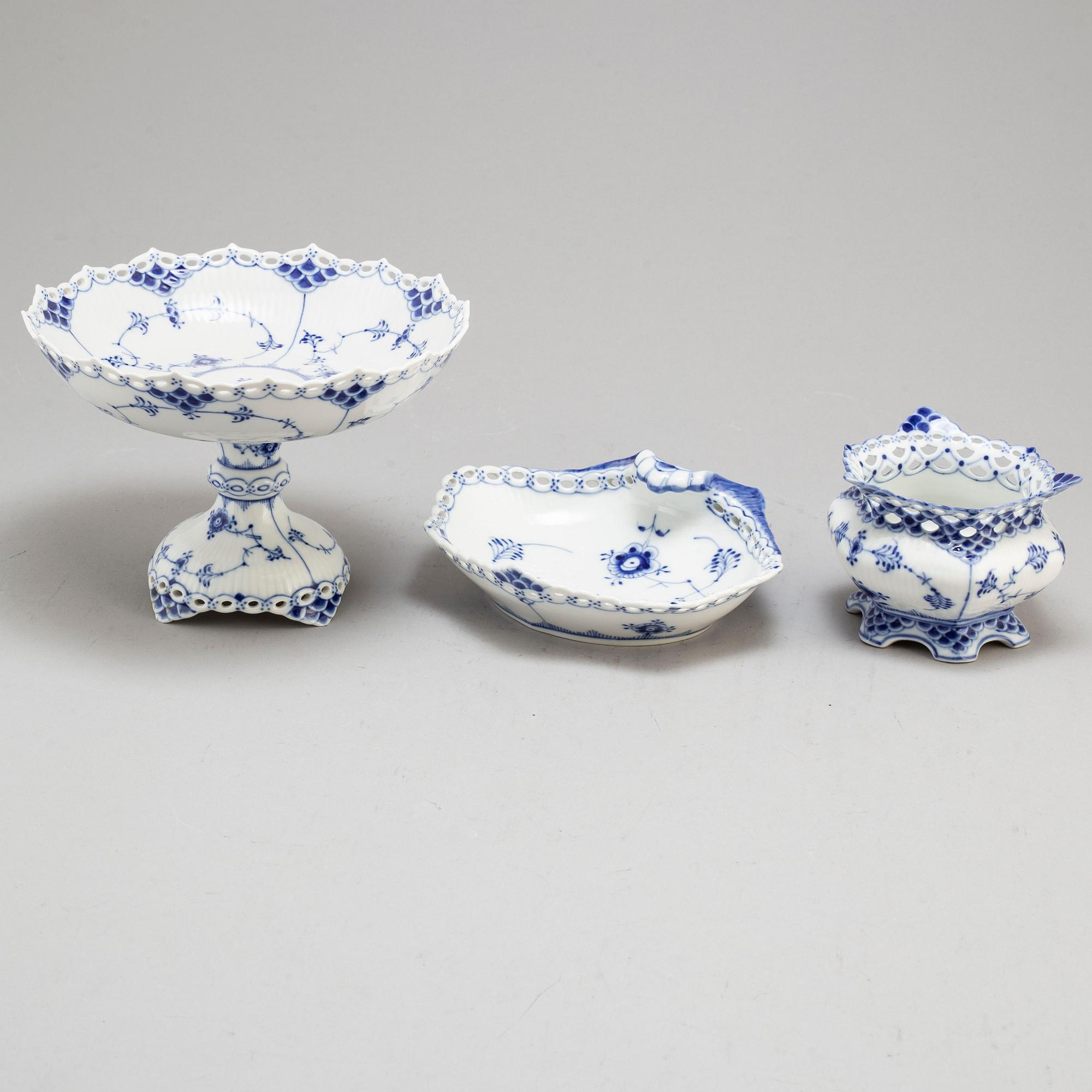 A Royal Copenhagen part service, 11 pieces.