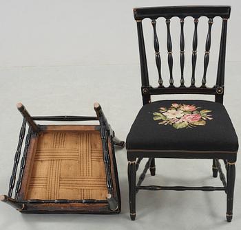 STOLAR, ett par, gustavianska, omkring 1800.