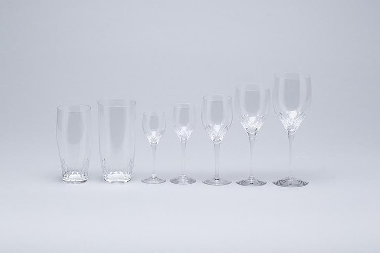 GLASSERVIS, 72 delar, "Prelude" design Nils Landgren, Orrefors.