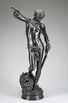 Jean Antonin Marius Mercié, "David vainqueur" (= The winner David).