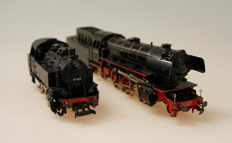 ÅNGLOK, 2 st, samt ELLOK, Märklin, 3032, 3005.2/Da800 samt 3021, H0.