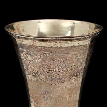 BÄGARE, silver. Nils Frantzleben, Torneå (1775-1803). Finland. Vikt 302 gr.