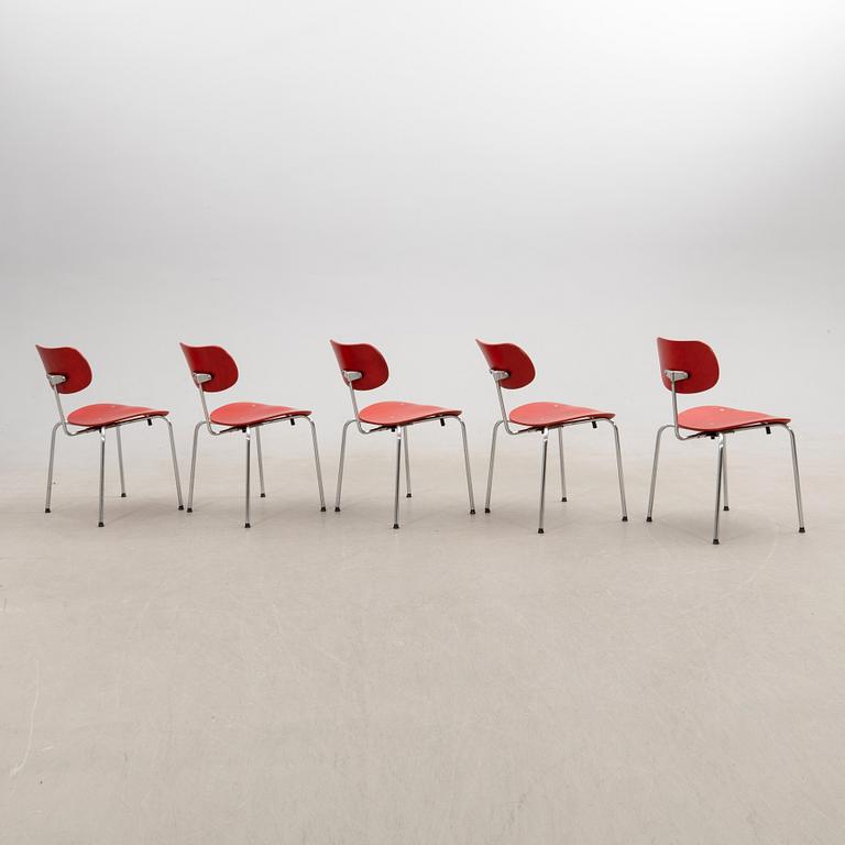 Egon Eiermann, stolar 5 st "SE 68", Wilde & Spieth 2000-tal.