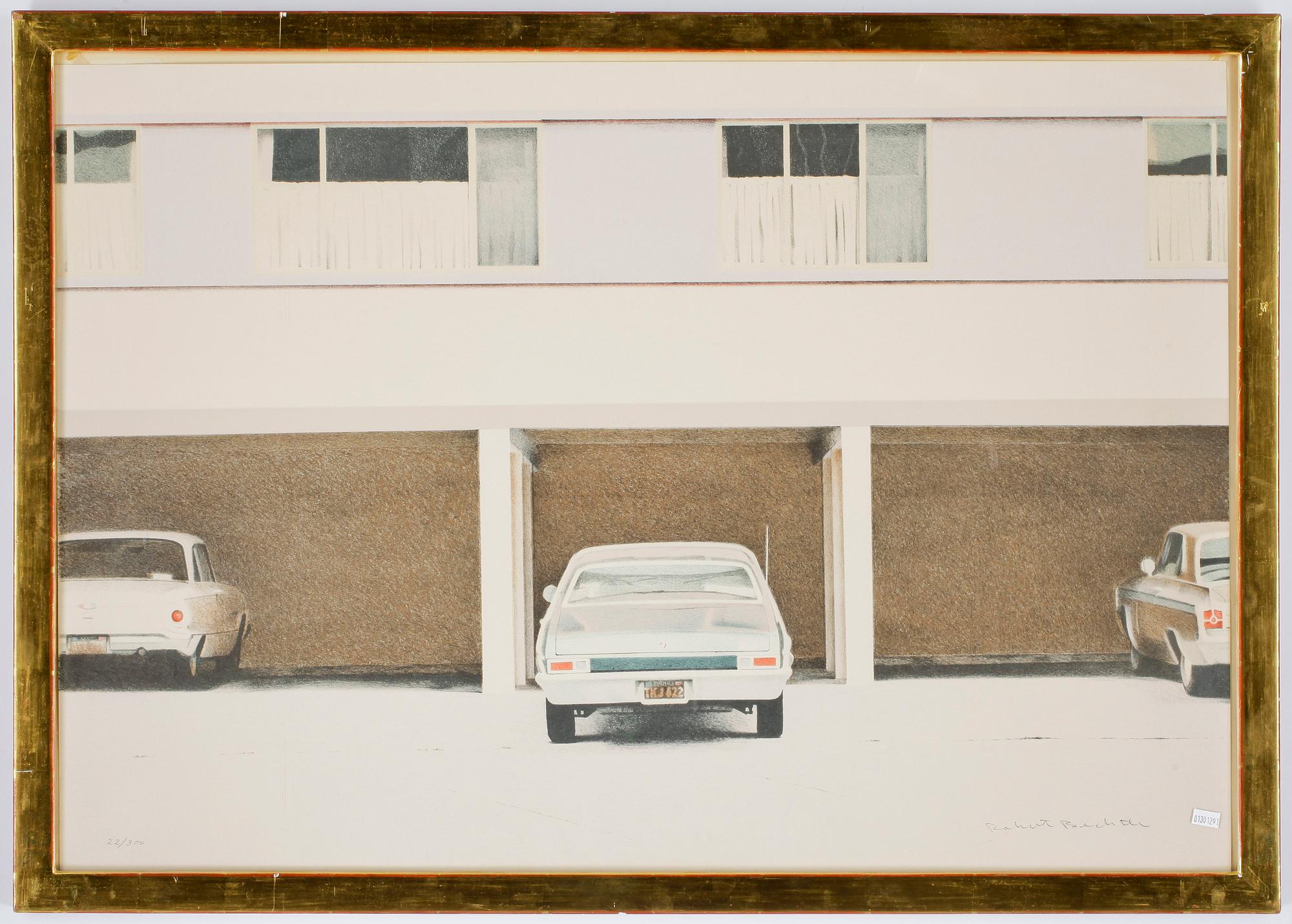 ROBERT ALLAN BECHTLE, färglitografi, signerad och numrerad 22/300.