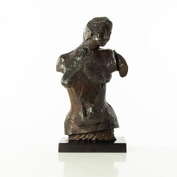 Gudmar Olovson, sculpture. Signed. Numbered. Foundry mark. Bronze, total height 45.5 cm, length 26 cm.