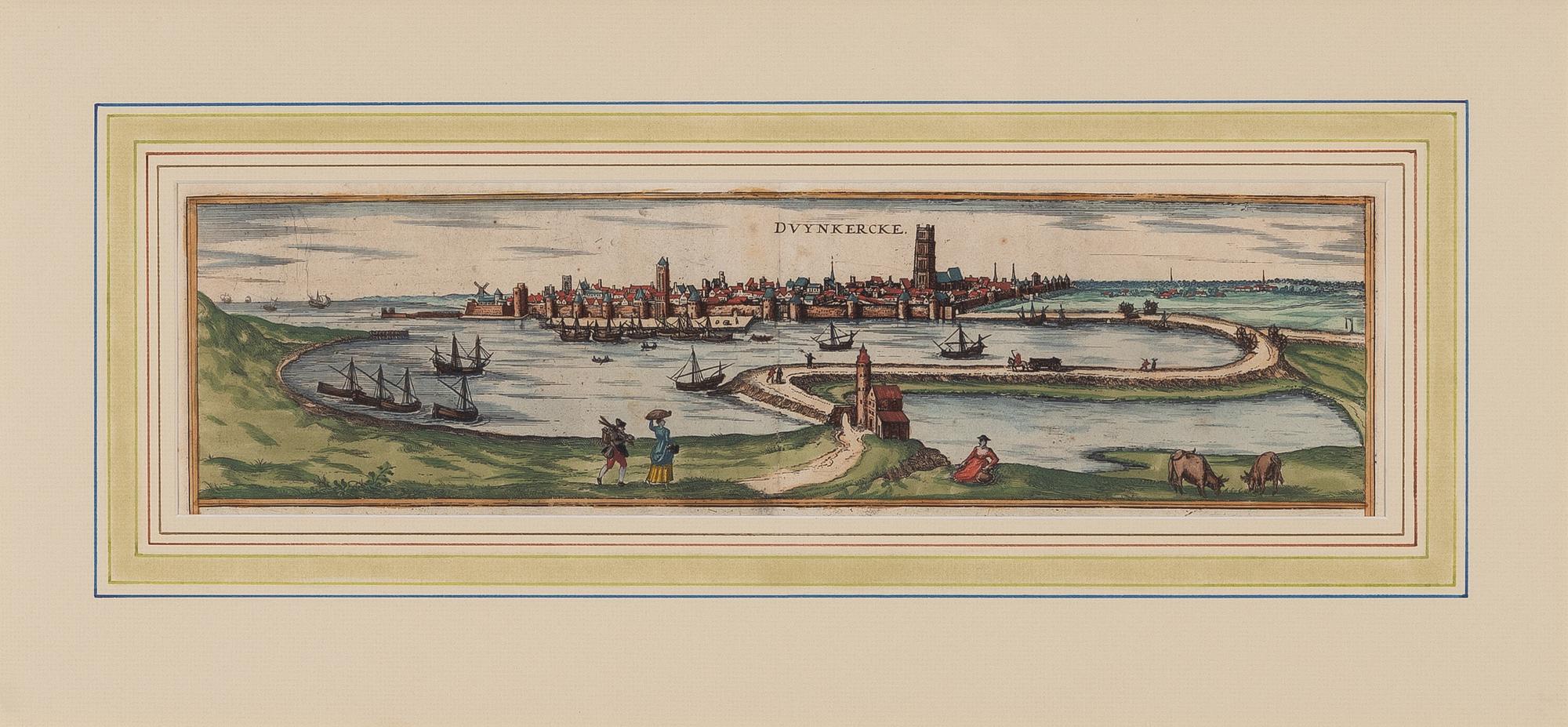 Frans Hogenberg, Dunkirk from the seaside.