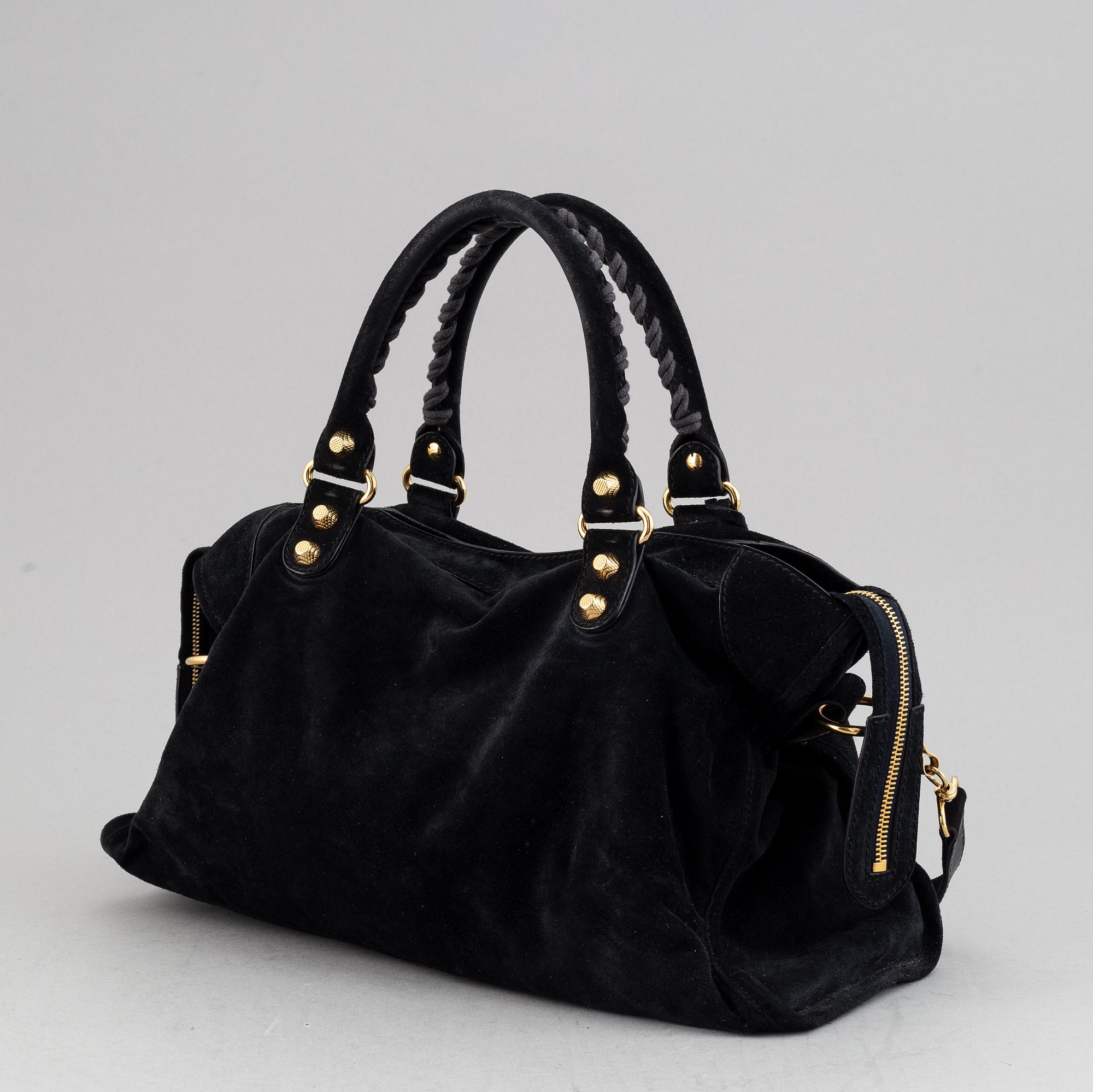 Balenciaga, a suede 'City Bag'.