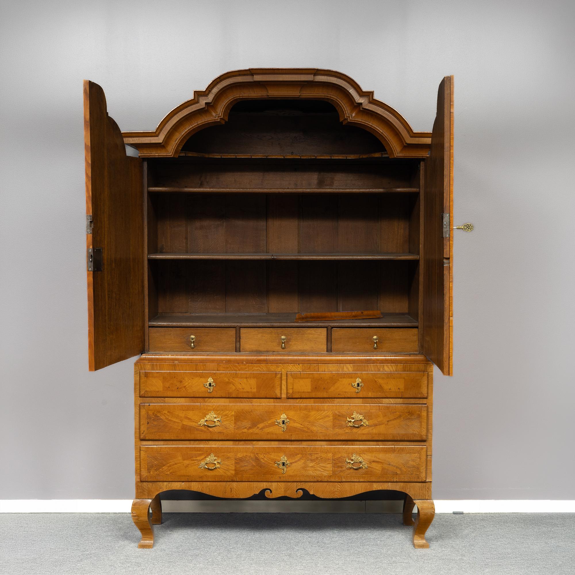 A Rococo cabinet, 18th century.