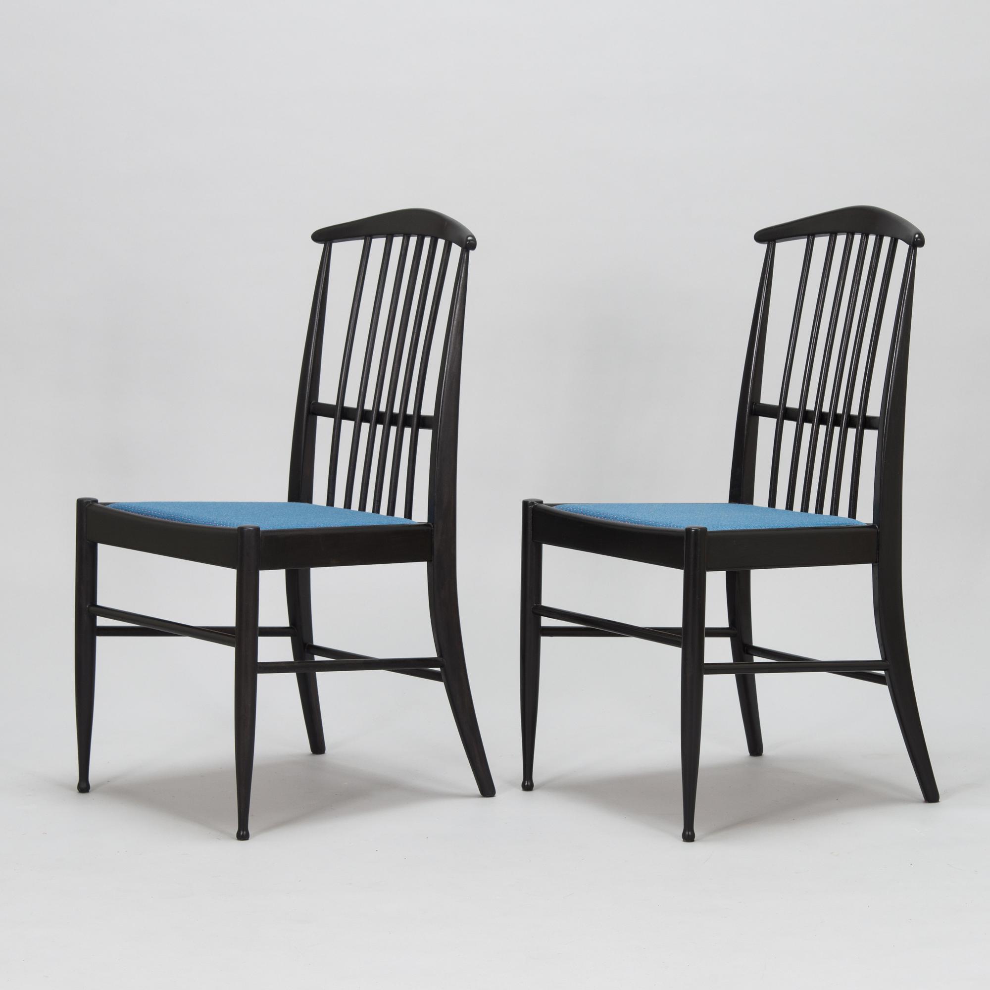 Kerstin Hörlin-Holmquist, a set of four  1970's 'Charlotte' chairs for Asko Finland.
