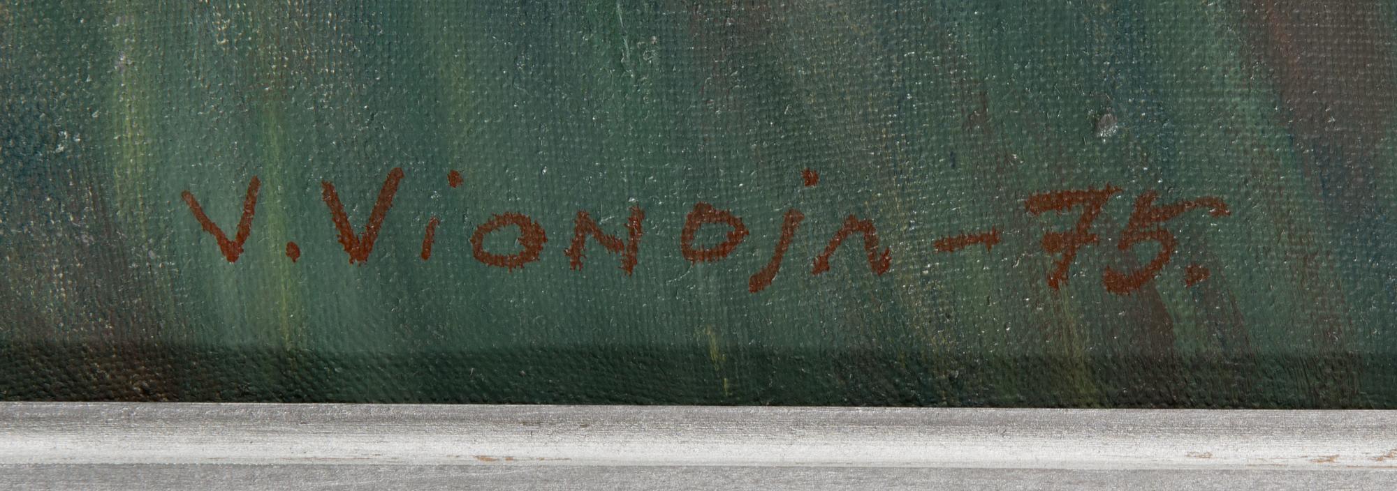 Veikko Vionoja, oil on canvas, signed and dated -75.