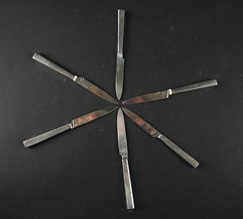 FRUKTKNIVAR, 5+1 OCH TESIL, silver.