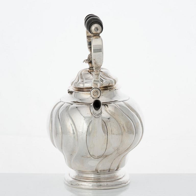 A Swedish Rococo silver tea-pot, mark of Johan Petterson, Söderhamn 1759.