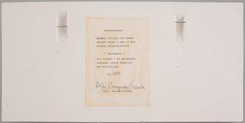 ASTRI BERGMAN-TAUBE, 6 stycken väggreliefer ur serien Änglamark, signerade och numrerade 1600.