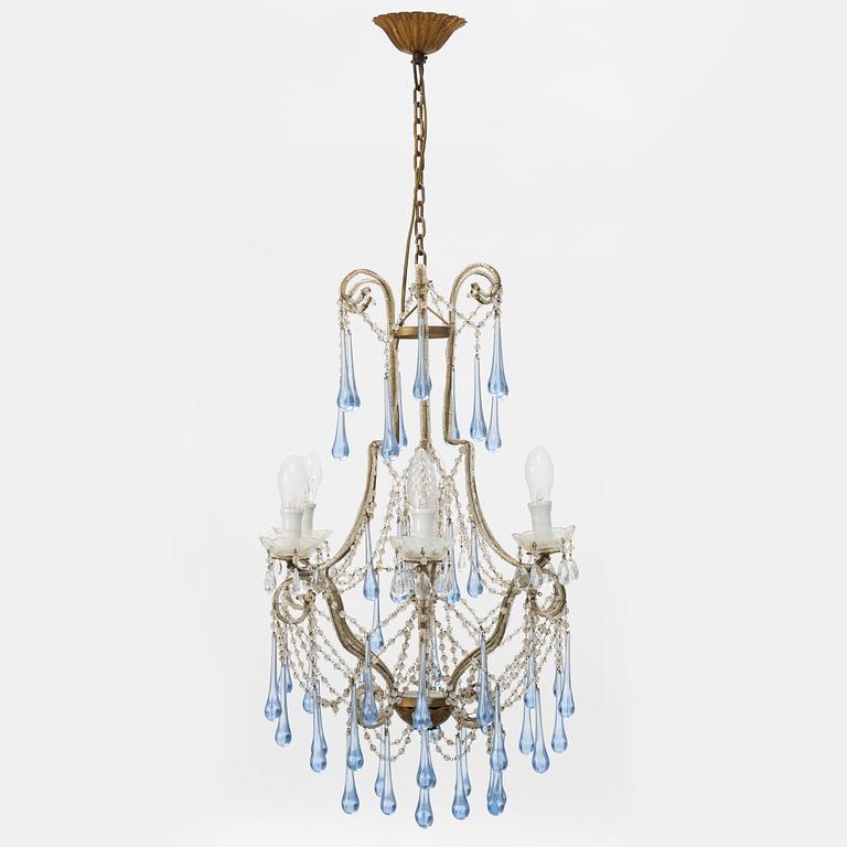 A chandelier, Italy, probably. Second half of the 20th Century.