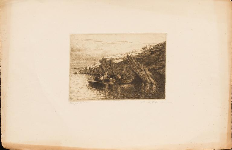EMIL EKMAN, 12 signed etchings.