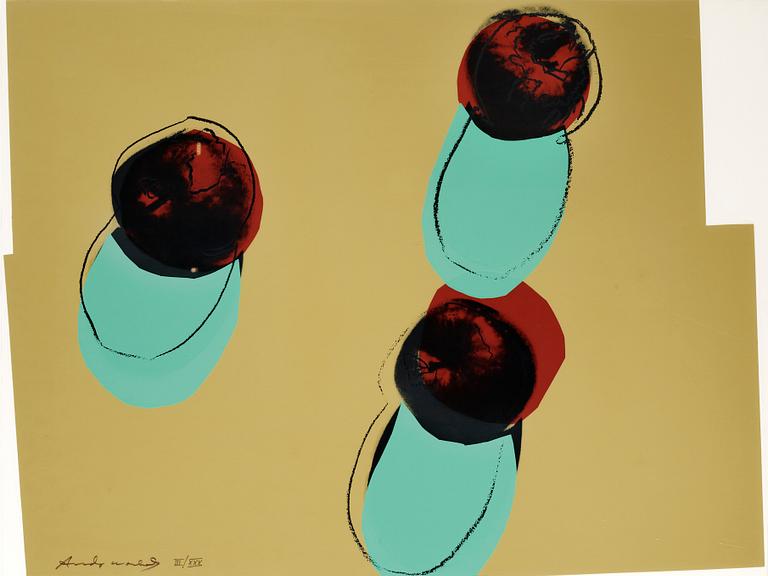 Andy Warhol, "Apples", ur: "Space fruit:Still-lifes".