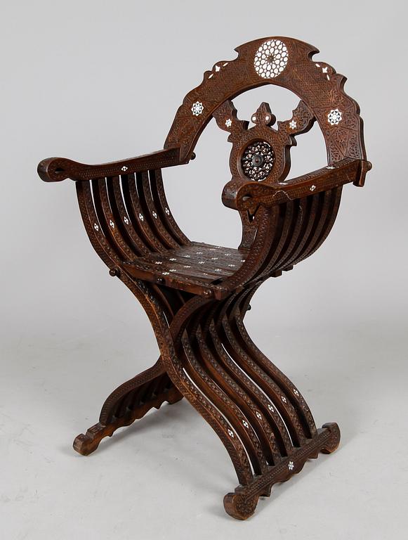 KARMSTOL, orientalisk, 1800-/1900-tal.