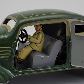 A tinplate Distler sports car JD 3058, Germany, 1930s.