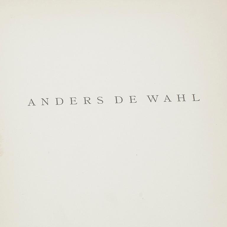 BOK, "Anders de Wahl, en festskrift, bilder av Goodwin", numr 218/250, Stockholm 1919. Egenhändig dedikation av de Wahl.