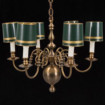 A 20th century 'malmkrona'-style chandelier.