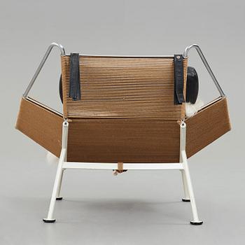 HANS J WEGNER, fåtölj, "Flag Halyard/Snørestolen" modell "GE 225" för Getama, Danmark.