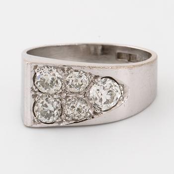 RING, gammalslipade diamanter, Guldsmedsmästarn, Göteborg, 1988.
