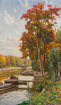 Victor Westerholm, Vy från Aura Å.