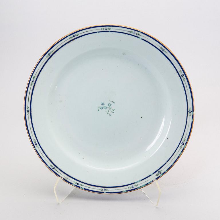 A Chinese Jiaqing porcelain plate.