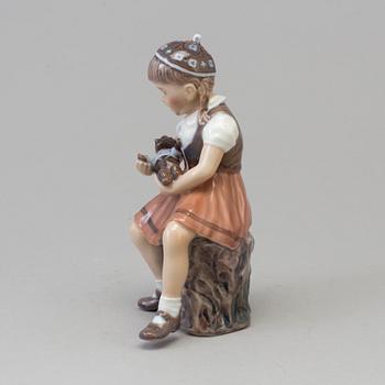 FIGURIN, porslin. "Bente", J P Dahl Jensen, Danmark, 1950-tal.