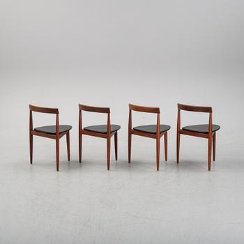Hans Olsen, matbord och stolar, 4st, Frem Røjle, Danmark, 1950-tal.