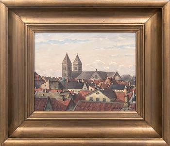 Bror Ljunggren, oil on panel, signed, dated 1932.