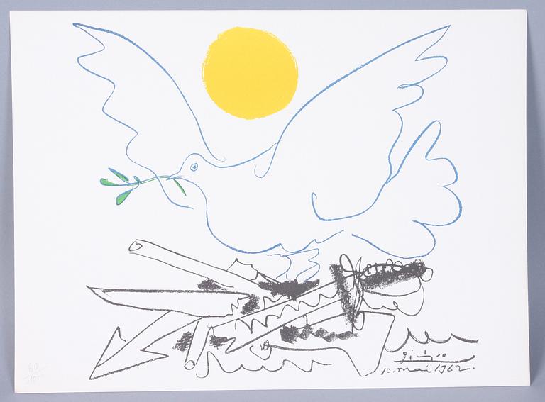 PABLO PICASSO, efter, litografier 7 st i mapp.